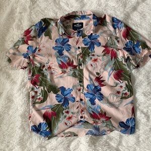 Hollister Short Sleeve Hawaiian Shirt